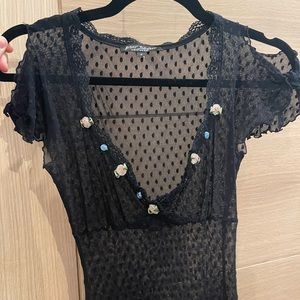 SHEER BETSY JOHNSON DRESS